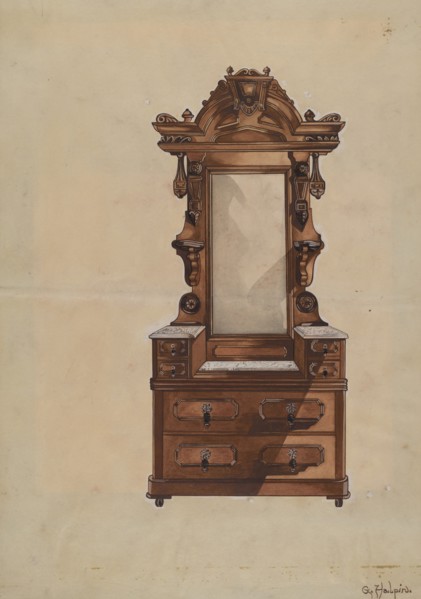 Bureau, c. 1936. Creator: Grace Halpin.