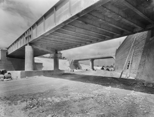 M1 Motorway, Challney, Luton, Bedfordshire, 06/07/1959. Creator: John Laing plc.
