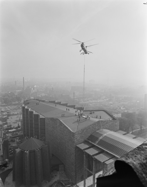 Coventry Cathedral, Priory Street, Coventry, 26/04/1962. Creator: John Laing plc.