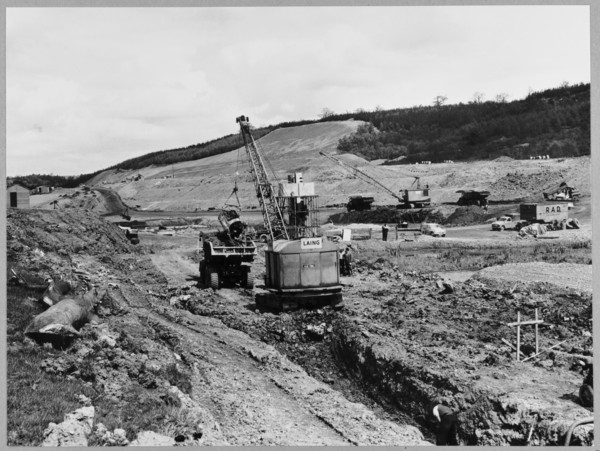 M6 Motorway, Madeley, Newcastle-under-Lyme, Staffordshire, 09/05/1963. Creator: John Laing plc.