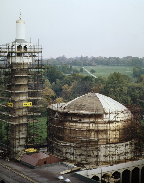 London Central Mosque and The Islamic Cultural Centre, Park Road, Regent's Park, GLA, 29/10/1976. Creator: John Laing plc.