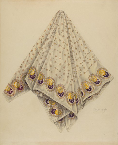 Handkerchief, 1938. Creator: Grace Halpin.