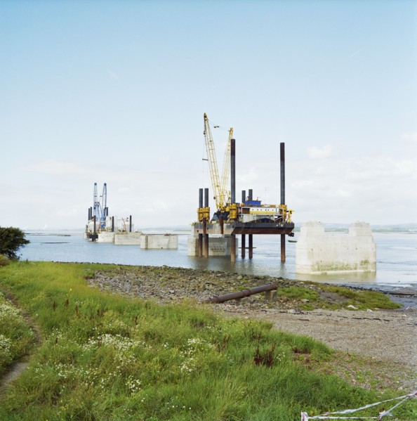 Second Severn Crossing, M4, New Passage, Pilning and Severn Beach, Gloucestershire, 13/08/1993. Creator: John Laing plc.