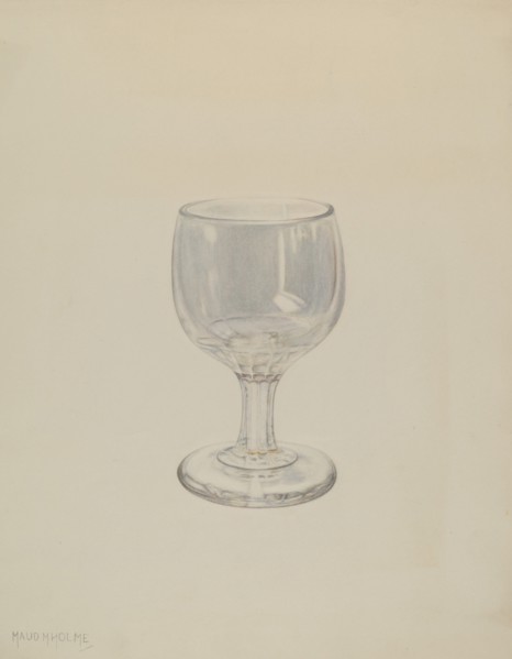 Glass, 1935/1942. Creator: Maud M Holme.