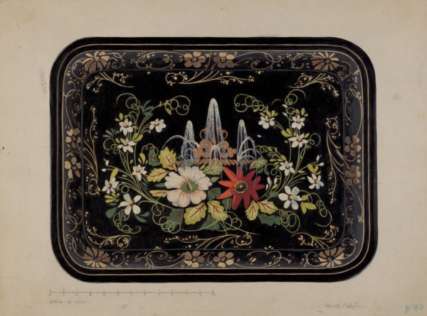 Tray, c. 1937. Creator: Grace Halpin.