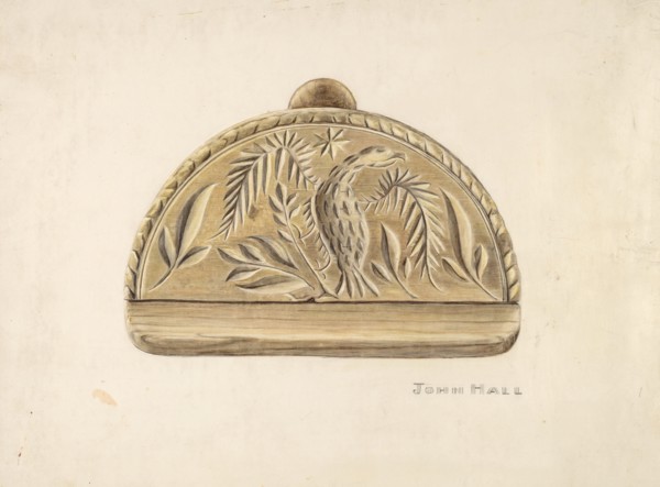 Butter Mold, c. 1939. Creator: John Hall.