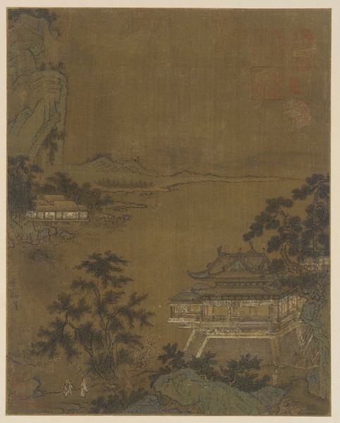 Scholar Arriving at a Riverside Pavilion, Ming dynasty, 15th century. Creator: Unknown.