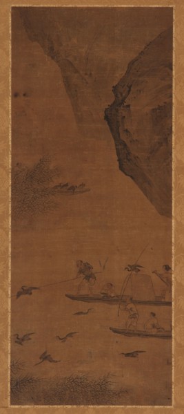 Fishing with Cormorants, Qing dynasty, 17th century. Creator: Unknown.