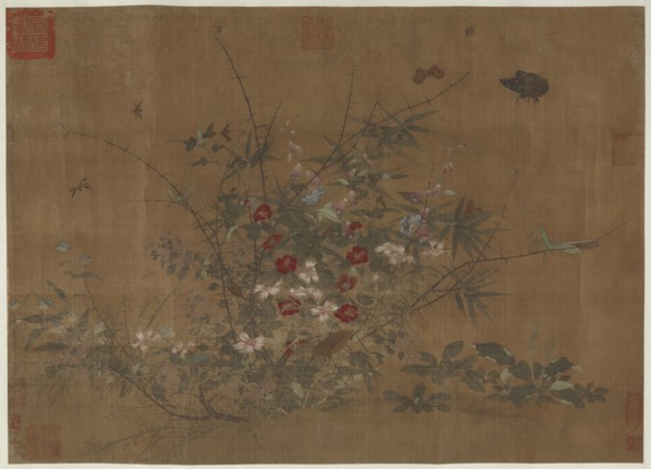 Flowers and insects, Ming dynasty, (15th century?). Creator: Unknown.