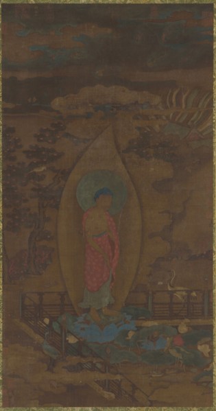 Amitabha Welcoming a Soul to Paradise, Ming dynasty, 16th-17th century. Creator: Unknown.