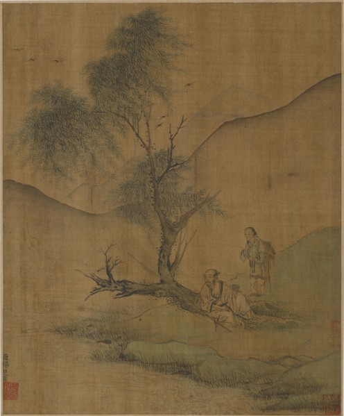 Resting Under Willows, Possibly Ming dynasty, 1368-1644. Creator: Unknown.