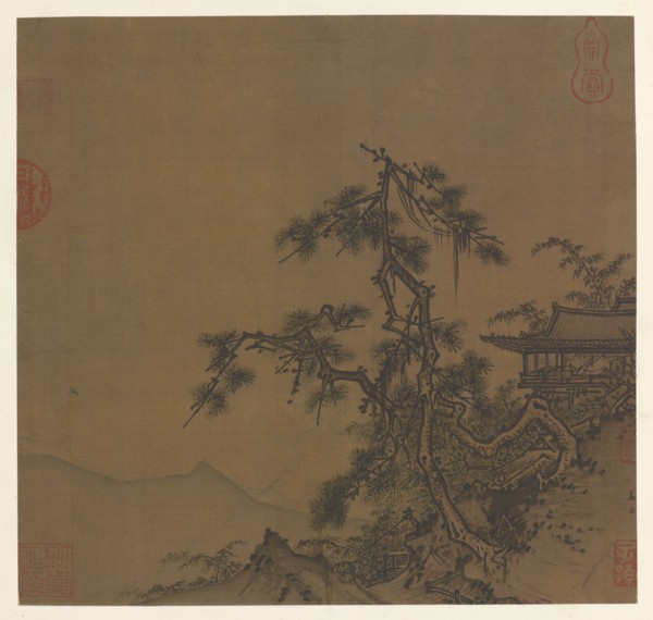 Pavilion on the Hillside, Ming dynasty, 15th century. Creator: Unknown.