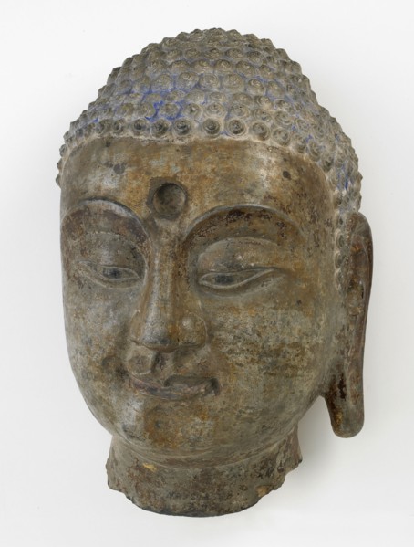 Head of a Buddha, Northern Qi dynasty, 550-577. Creator: Unknown.
