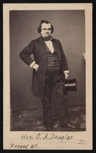 Portrait of Stephen Arnold Douglas (1813-1861), Before 1861. Creator: Mathew Brady.