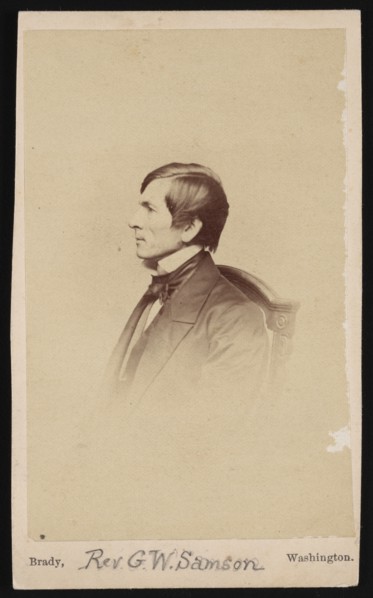 Portrait of Rev. George Whitefield Samson (1819-1896), Before 1896. Creator: Mathew Brady.