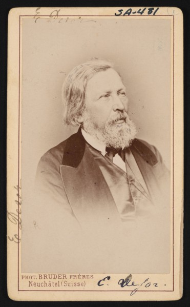 Portrait of Pierre Jean Edouard Desor (1811-1882), Before 1882. Creator: Bruder Freres.