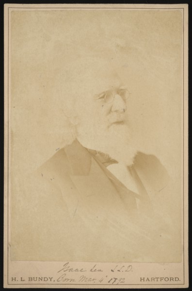 Portrait of Isaac Lea (1792-1886), Before 1886. Creator: Horace L Bundy.