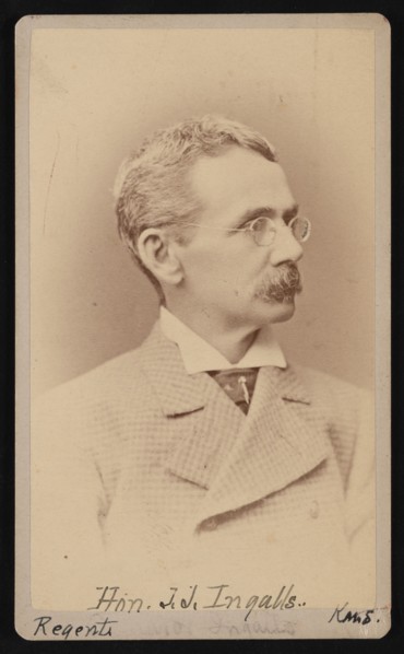 Portrait of John James Ingalls (1833-1900), Between 1876 and 1880. Creator: Samuel Montague Fassett.