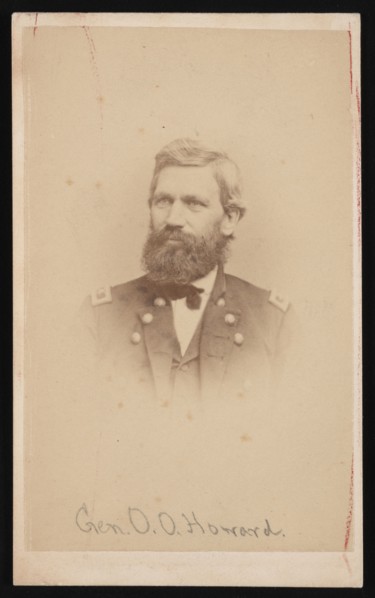Portrait of General Oliver Otis Howard (1830-1909), 1860s. Creator: John Goldin.