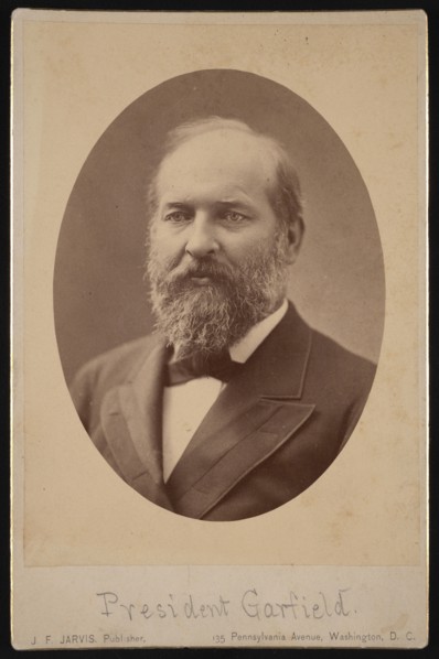 Portrait of James Abram Garfield (1831-1881), March 1881. Creator: J F Jarvis.