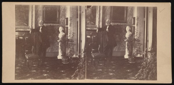 Titian Ramsay Peale at G Street Residence, Washington, D.C. - Front Parlor, Circa 1862. Creator: Titian Ramsay Peale.