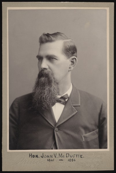 Portrait of John Van McDuffie (1841-1896), Before 1896. Creator: George Prince.