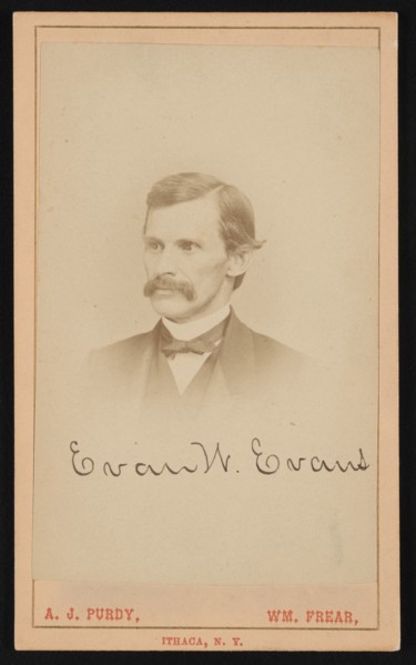 Portrait of Evan W. Evans (1827-1874), Before 1874. Creator: Purdy & Frear.