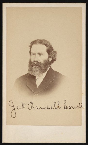 Portrait of James Russell Lowell (1819-1891), Circa 1870s. Creator: Purdy & Frear.