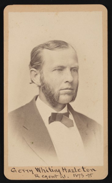 Portrait of Gerry Whiting Hazleton (1829-1920), Before 1876. Creator: William Hayward Sherman.