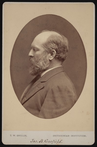 Portrait of James Abram Garfield (1831-1881), June 1880. Creator: Thomas William Smillie.