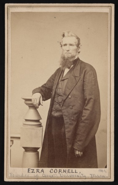 Portrait of Ezra Cornell (1807-1874), 1869. Creator: Tolles & Seely.