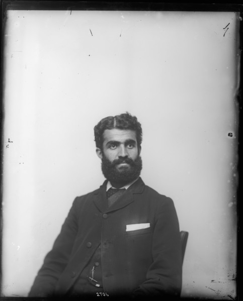 Portrait of Unidentified Man in Suit, 1880s. Creator: United States National Museum Photographic Laboratory.