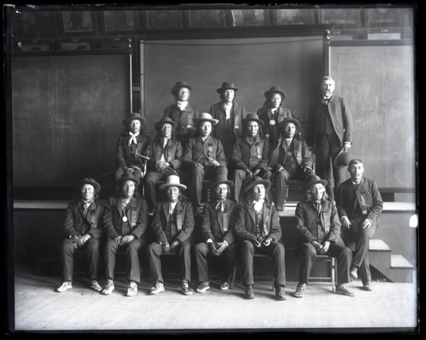 Group Portrait of Dakota Delegation, 1888. Creator: United States National Museum Photographic Laboratory.