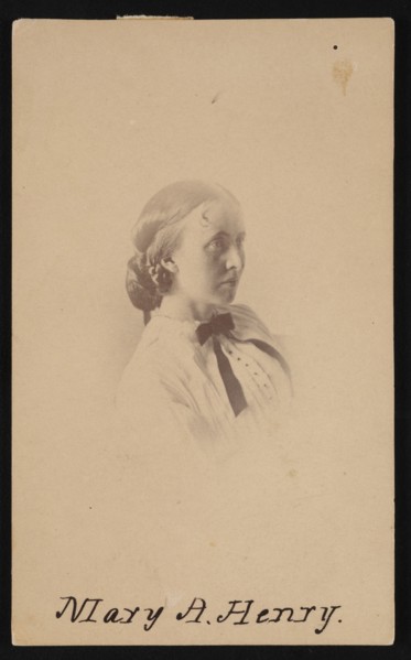 Portrait of Mary Anna Henry (1834-1903), Before 1882. Creator: Unknown.