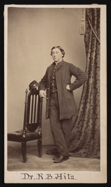 Portrait of Dr. R.B. Hitz, Circa 1860s. Creator: Unknown.
