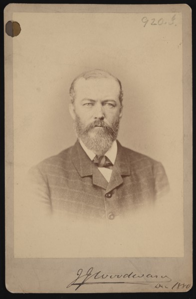 Portrait of Joseph Janvier Woodward (1833-1884), December 1880. Creator: Unknown.