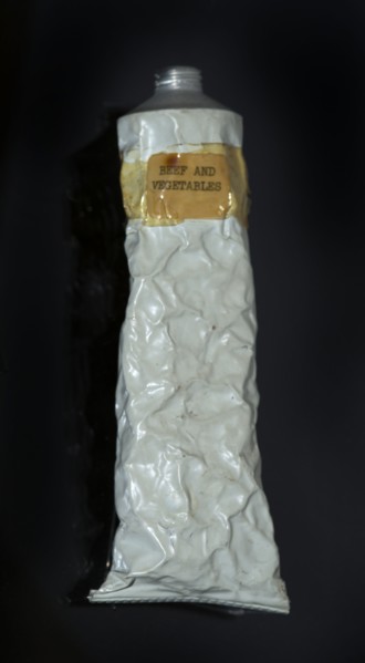Beef and vegetables space food, Mercury Friendship 7 mission, 1962. Creator: Unknown.