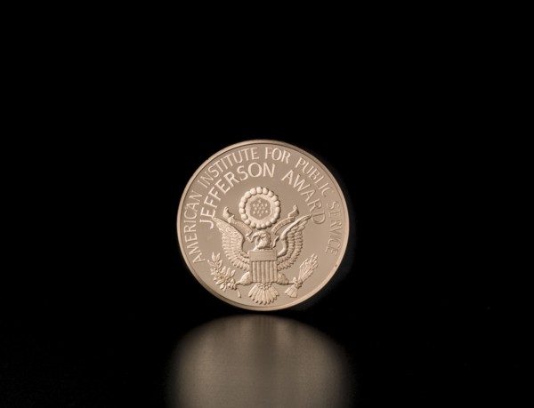 Jefferson Award Medal presented to Dr. Sally K. Ride, 1984. Creator: Franklin Mint.