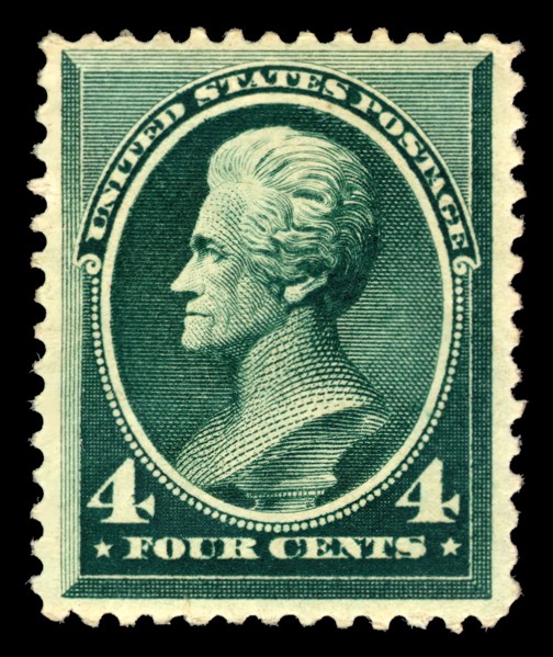 4c Andrew Jackson single, 1883. Creator: American Bank Note Company.