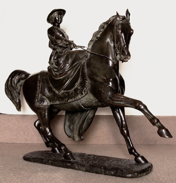 Queen Victoria on Horseback, 1853. Creator: Thomas Thornycroft.