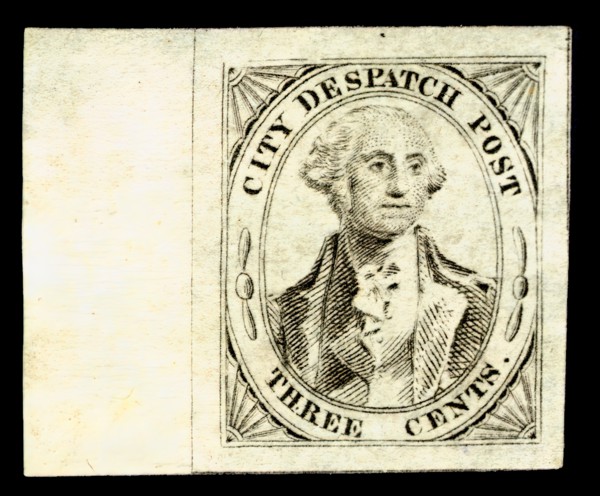 3c Washington City Despatch local post stamp, 1842. Creator: Unknown.
