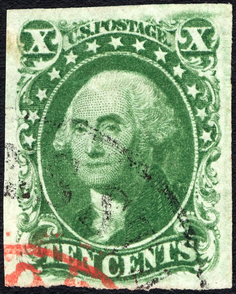 10c Washington single, 1855. Creator: Unknown.