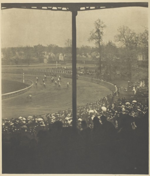 Going to the Post, Morris Park, 1904. Creator: Alfred Stieglitz.