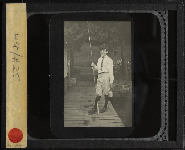 Untitled (Howard with fishing pole), 1910 or 1912. Creator: Alfred Stieglitz.