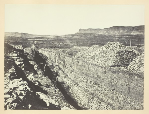 Burning Rock Cut, Green River Valley, 1868/69. Creator: Andrew Joseph Russell.