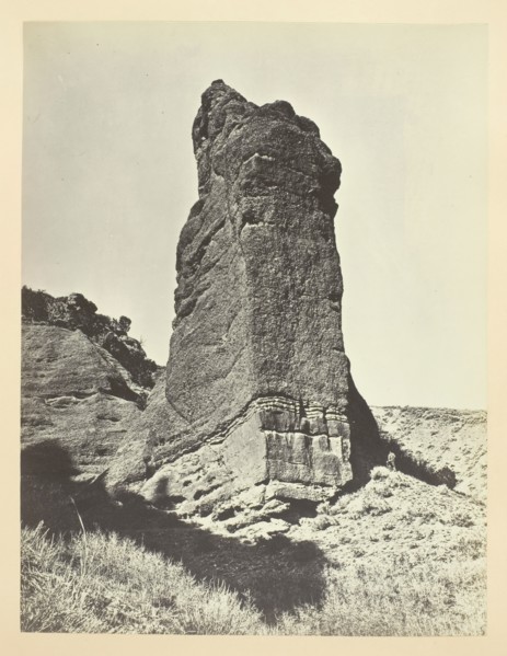 Sentinel Rock, Echo Canon, 1868/69. Creator: Andrew Joseph Russell.