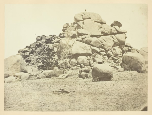 Skull Rock, (Granite) Sherman Station, Laramie Mountains, 1868/69. Creator: Andrew Joseph Russell.