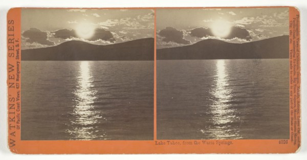 Lake Tahoe, from the Warm Springs, 1878/82. Creator: Carleton Emmons Watkins.
