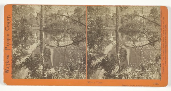 Mirror View, Yosemite Valley, Mariposa County, Cal., 1861/76. Creator: Carleton Emmons Watkins.