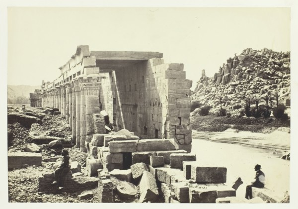 The Colonnade, Island of Philæ, 1857. Creator: Francis Frith.